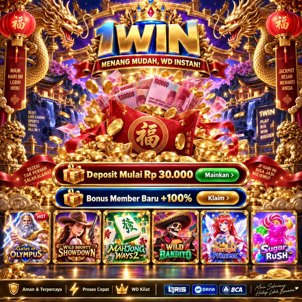 1WIN - Portal Resmi Game Kasino dengan Link Daftar dan Akses Alternatif