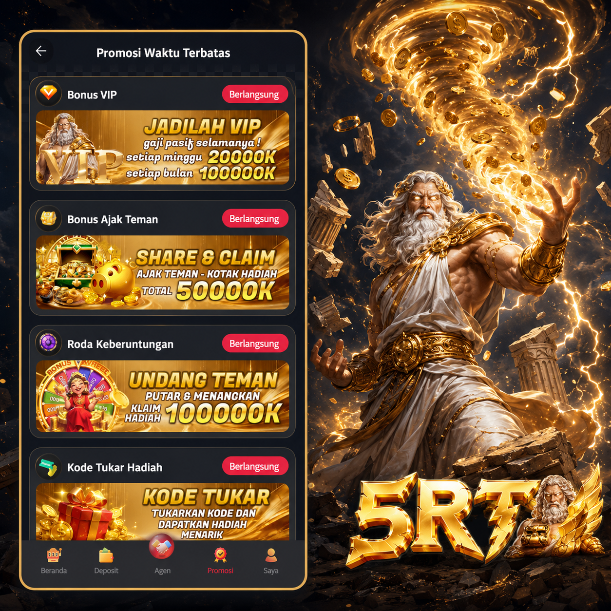 5RT - Destinasi Slot Online Indonesia dengan Ragam Tema Menarik